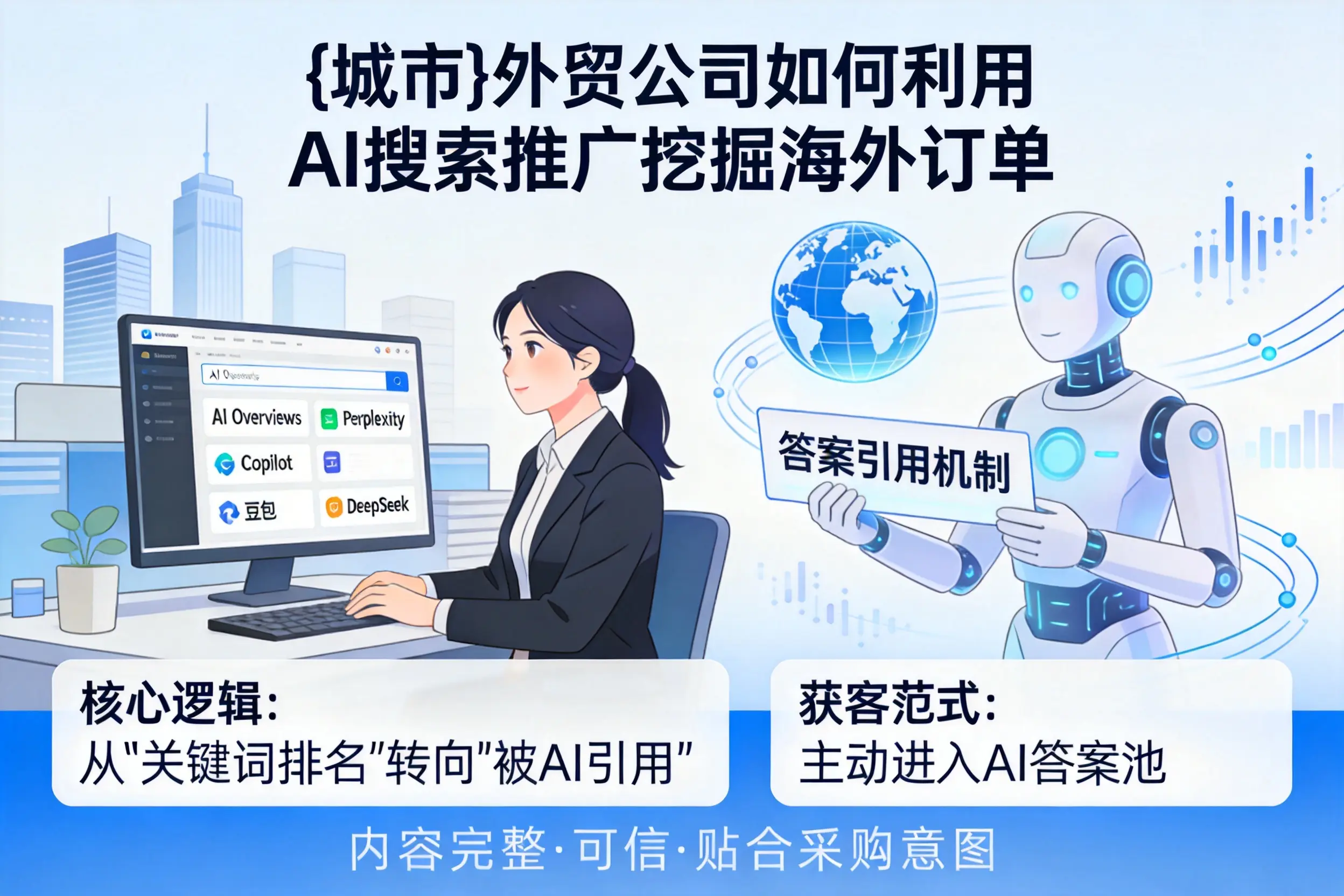 玉树外贸公司如何利用AI搜索推广挖掘海外订单