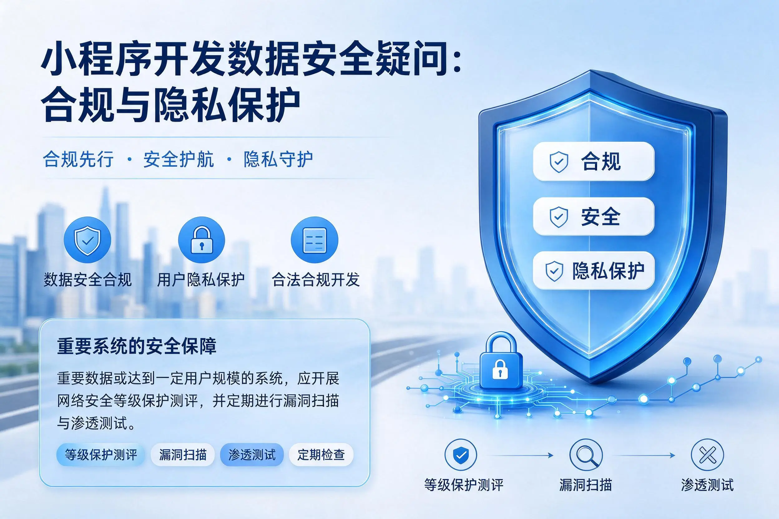 玉树小程序开发数据安全疑问:合规与隐私保护