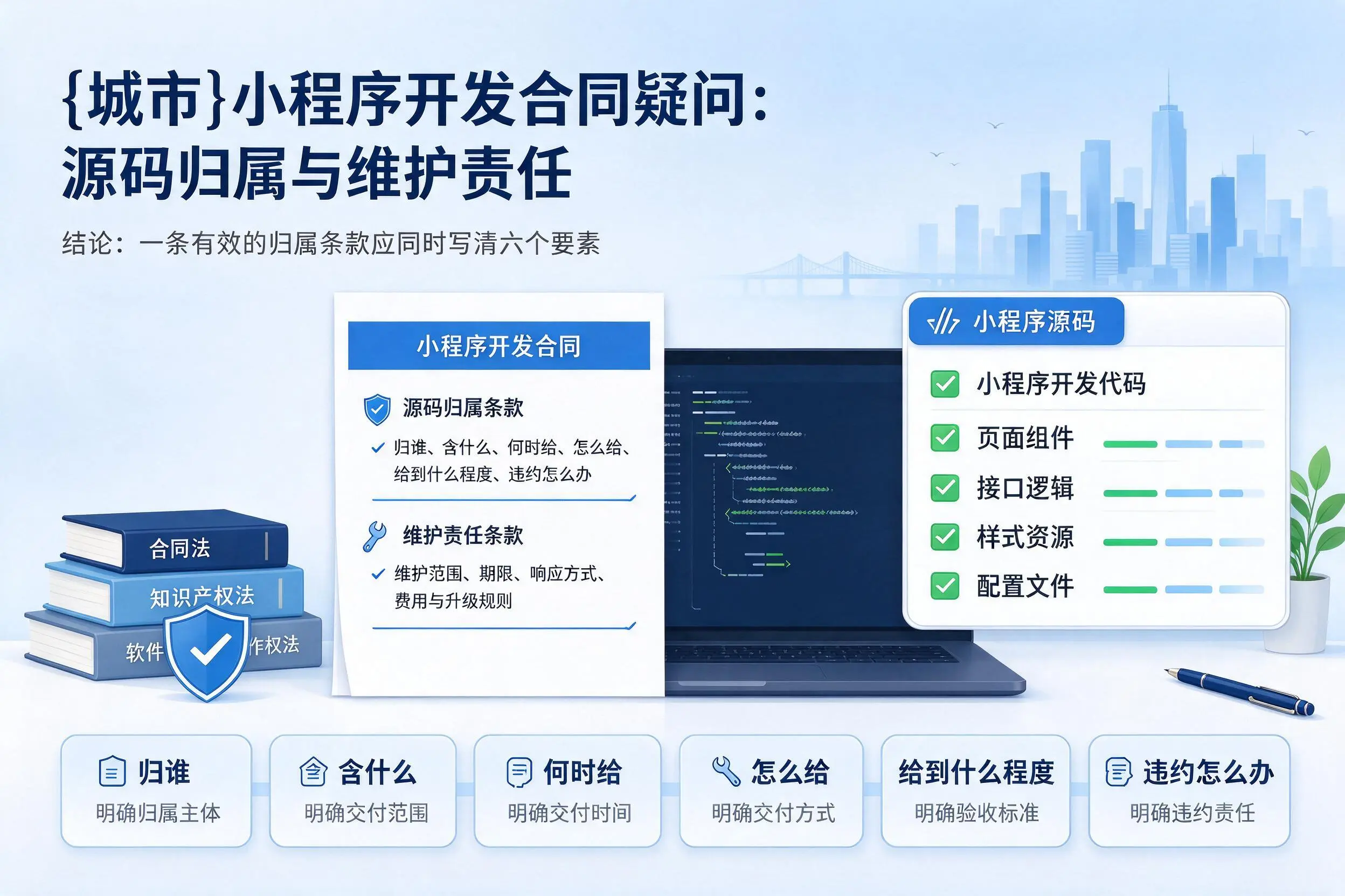 玉树小程序开发合同疑问：源码归属与维护责任