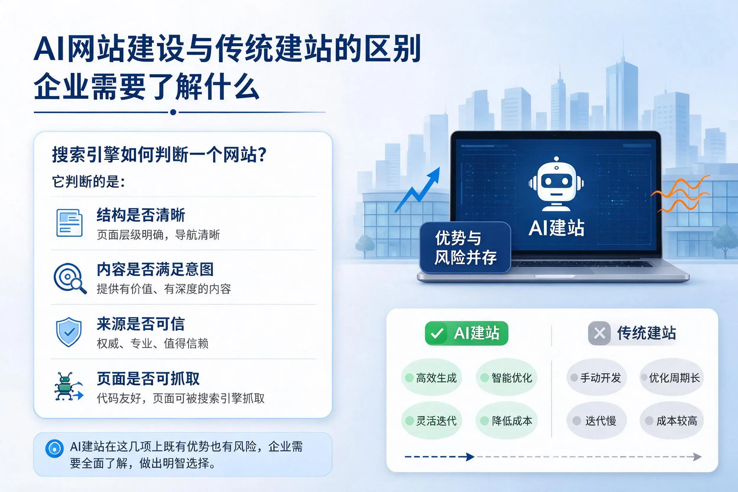 AI网站建设与传统建站的区别，玉树企业需要了解什么