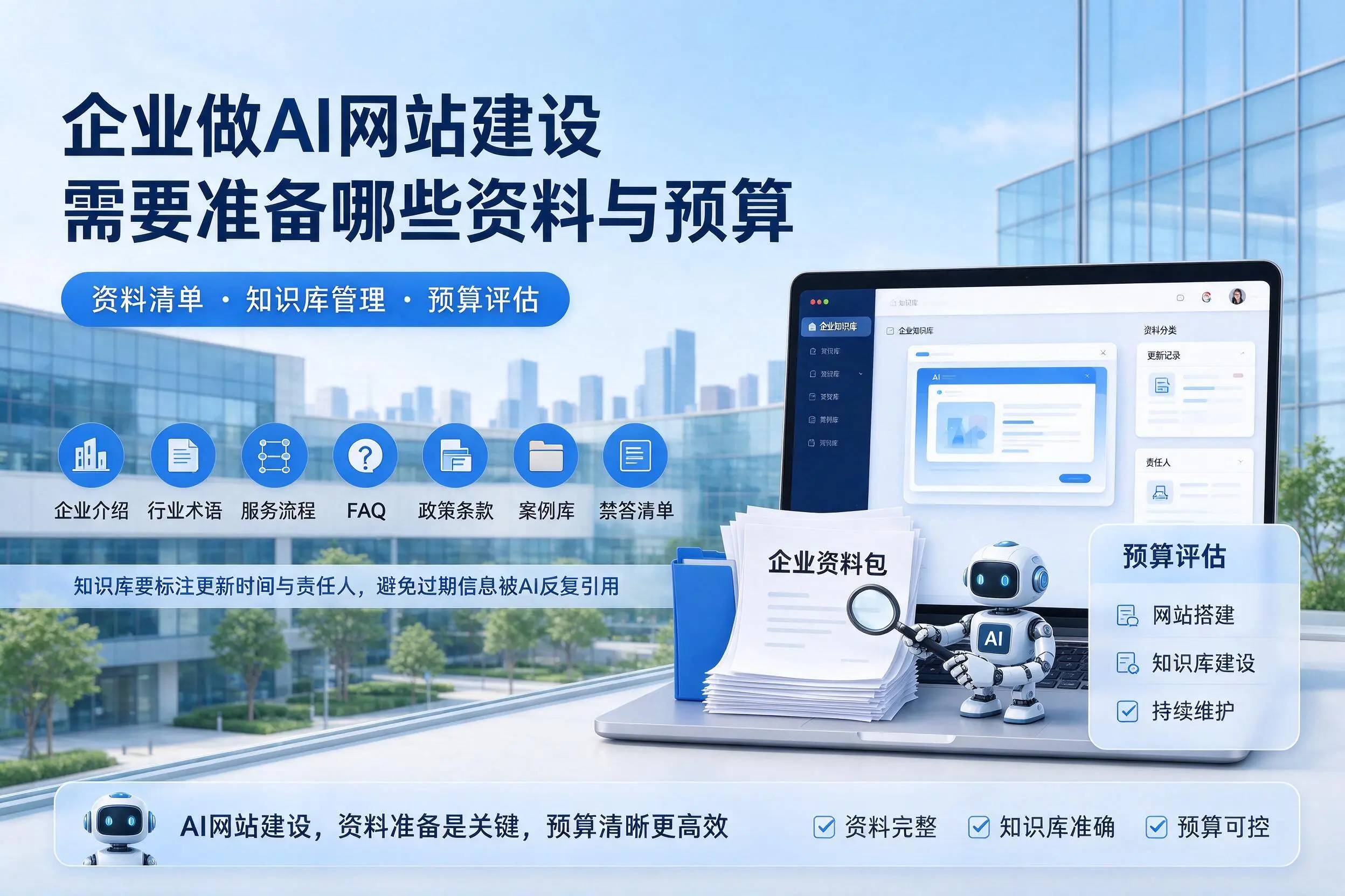 玉树企业做AI网站建设需要准备哪些资料与预算